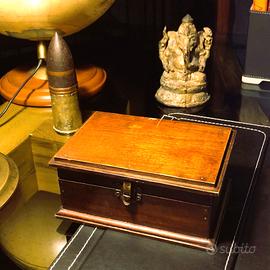 Scatola portagioie, cofanetto in legno vintage