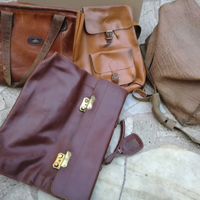 Borse varie in cuoio e vera pelle tracolla zaino