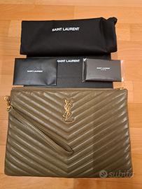 Pochette verde oliva YSL