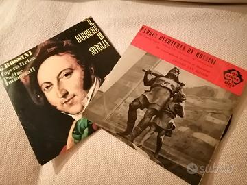 Tre dischi in vinile di Rossini e Verdi 