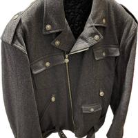 Versus Versace Giubbino Chiodo Lana Tg.50