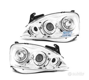 FARI OPEL CORSA C 00-06 ANGEL EYES FONDO CROMATO