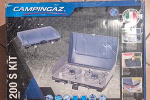 Fornello due fuochi campingaz 200S Kit
