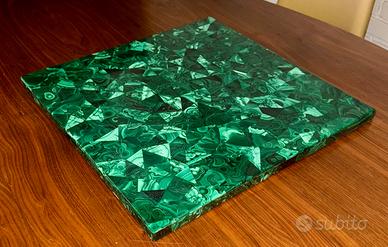 Pannello in Malachite Vera 50x50 cm – rarissima