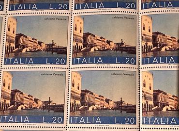 25 francobolli  "Salviamo Venezia"  1973