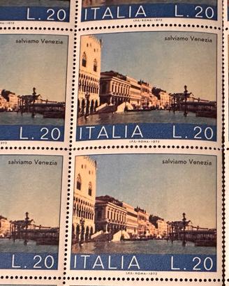 25 francobolli  "Salviamo Venezia"  1973