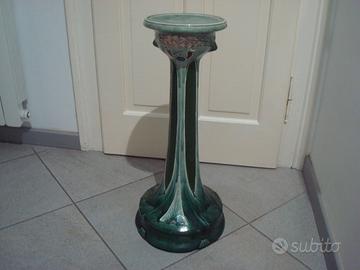 ANTICA COLONNINA PORTAVASO PIEDISTALLO CERAMICA