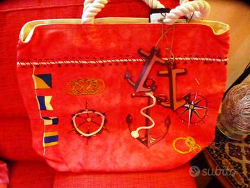 Borsa da mare Saldarini 1882 Como arancione