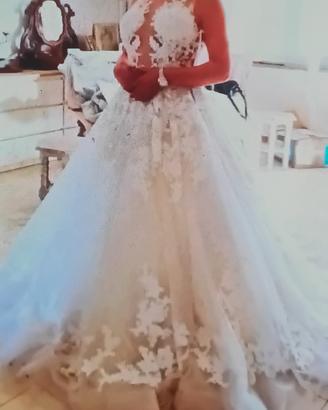 abito da sposa nuovo tg 46