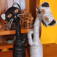 soprammobile a forma di gatto