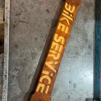 Insegna tabella bike service officina bici moto