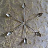 Servizio di sei cucchiaini d'argento