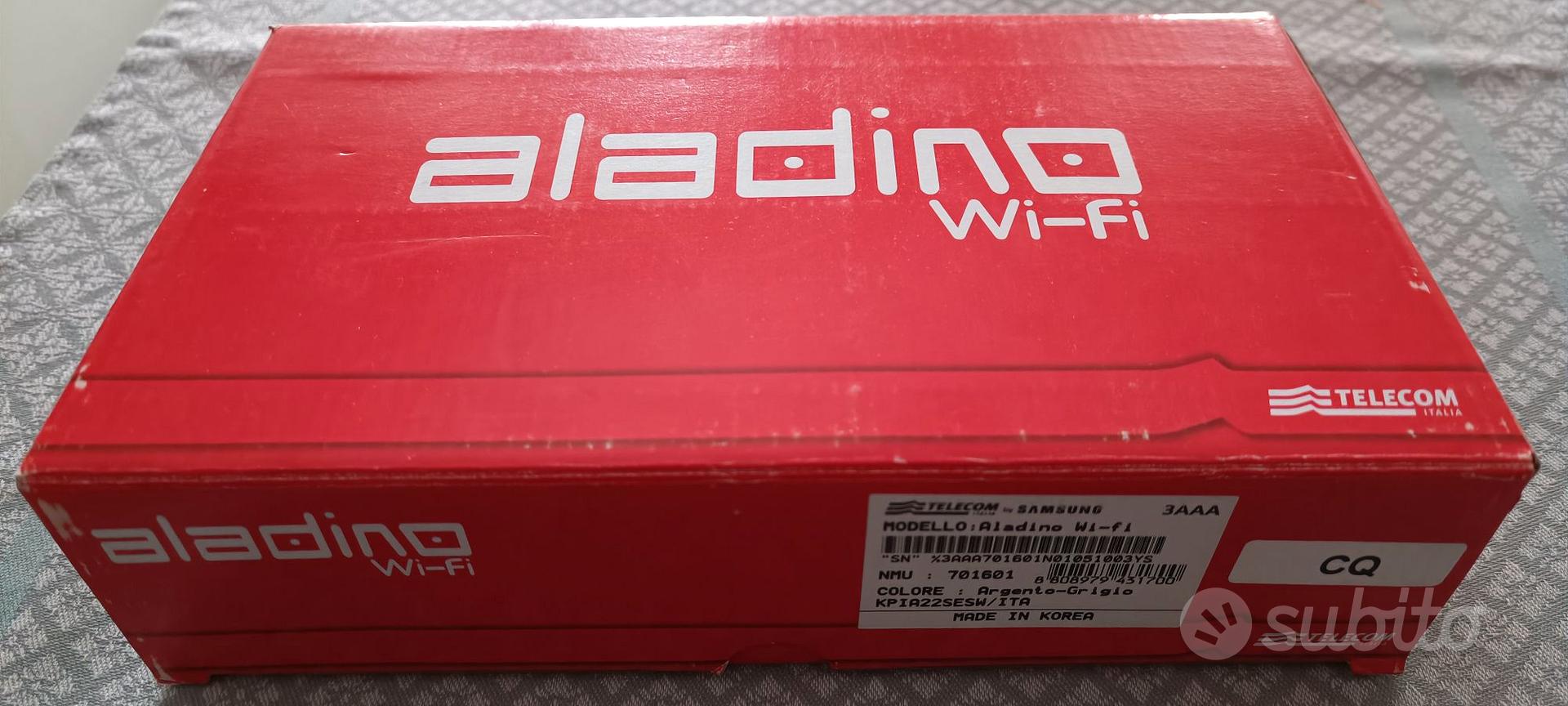 TELEFONO CORDLESS VOIP ALADINO WI-FI ARGENTO/GRIGIO NUOVO samsung