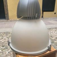 Lampada industriale vintage iGuzzini in alluminio