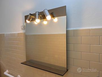 Specchiera/specchio per bagno con mensola