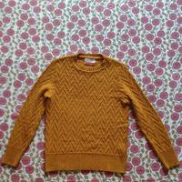 Maglione Giallo Senape Misto Lana - TG. S - 46/48