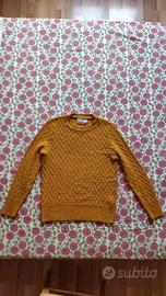 Maglione Giallo Senape Misto Lana - TG. S - 46/48