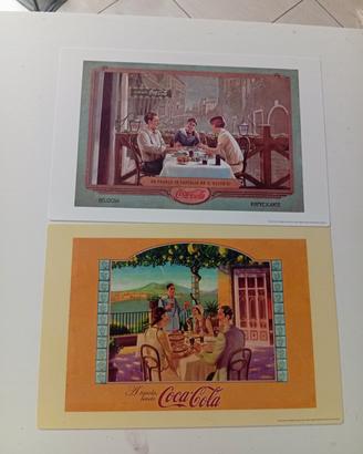 2 tovagliette Coca-Cola anni 90 