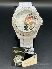 Orologio Ed Hardy True Love Bianco Cristalli