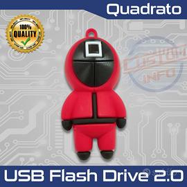 Pendrive 2.0 16GB pupazzo Squid Game (Quadrato)