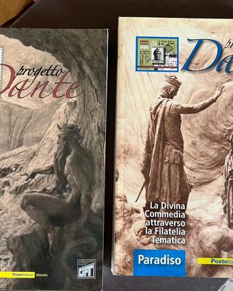 Due libri filatelia Dante Alighieri
