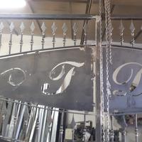 Cancello in ferro battuto compreso cancelletto