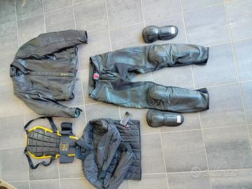 Giacca Pantaloni Tartaruga Ginocchiere Moto