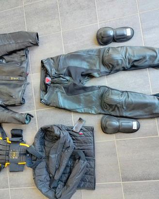 Giacca Pantaloni Tartaruga Ginocchiere Moto