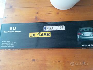 retrocamera portatarga per auto universale 