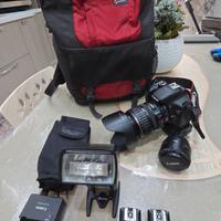 Canon 550d 18-135mm - 50mm - Flash - Zaino