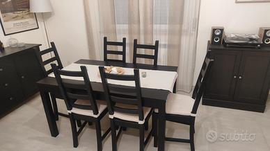 Tavolo Allungabile Ikea + 6 Sedie