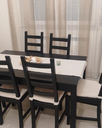  Tavolo Allungabile Ikea + 6 Sedie