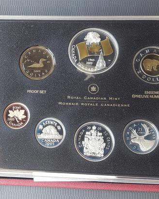 ARGENTO divisionale CANADA 2005 PROOF +999 _LEGGI