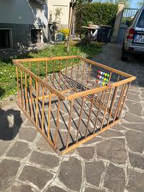 Box per bimbi in legno pieghevole