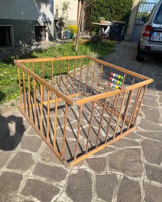 Box per bimbi in legno pieghevole