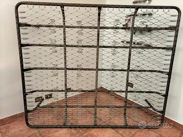 Rete letto matrimoniale in ferro (rinforzata)