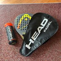 Racchetta Padel Head con custodia e palline