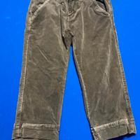 pantalone pinocchietto in velluto