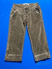 pantalone pinocchietto in velluto