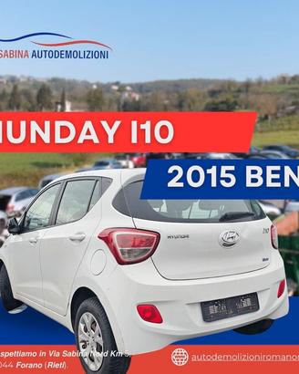 HIUNDAY I10 2015 RICAMBI USATI sigla motore B3LA
