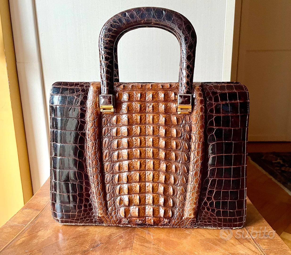 Pelle Coccodrillo Vintage Borse Di Coccodrillo Usate Autre Marque