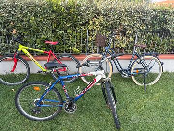 Lotto 3 biciclette (MTB Elops e City Bike)