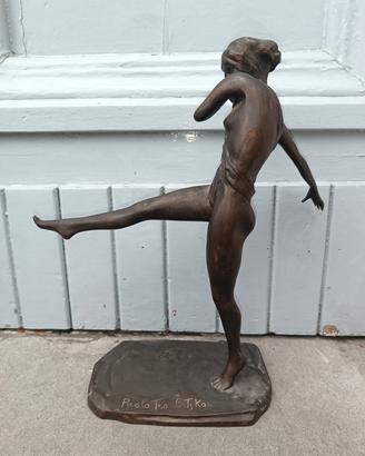 Paolo Troubetzkoy, Ballerina, Scultura in bronzo 