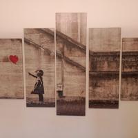 tela copia Banksy balloon girl 