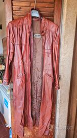 Trench Lungo in Vera Pelle – Color Mattone