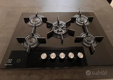 Piano cottura incasso Electrolux 5 fuochi gas 75cm