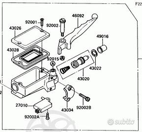 -Pompa freno cmpl Kawasaki 430151260