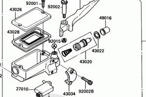 -Pompa freno cmpl Kawasaki 430151260