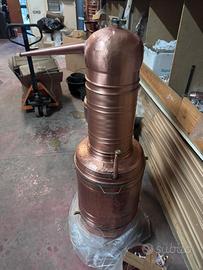 Alambicco distillatore da 100 litri a bagnomaria 