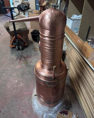 Alambicco distillatore da 100 litri a bagnomaria 